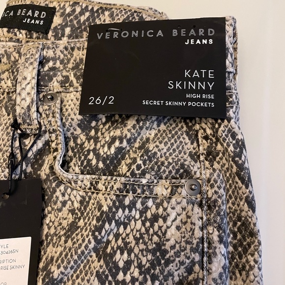 Veronica Beard High -Rise Skinny Jeans NWT. Size 26 - Picture 2 of 5